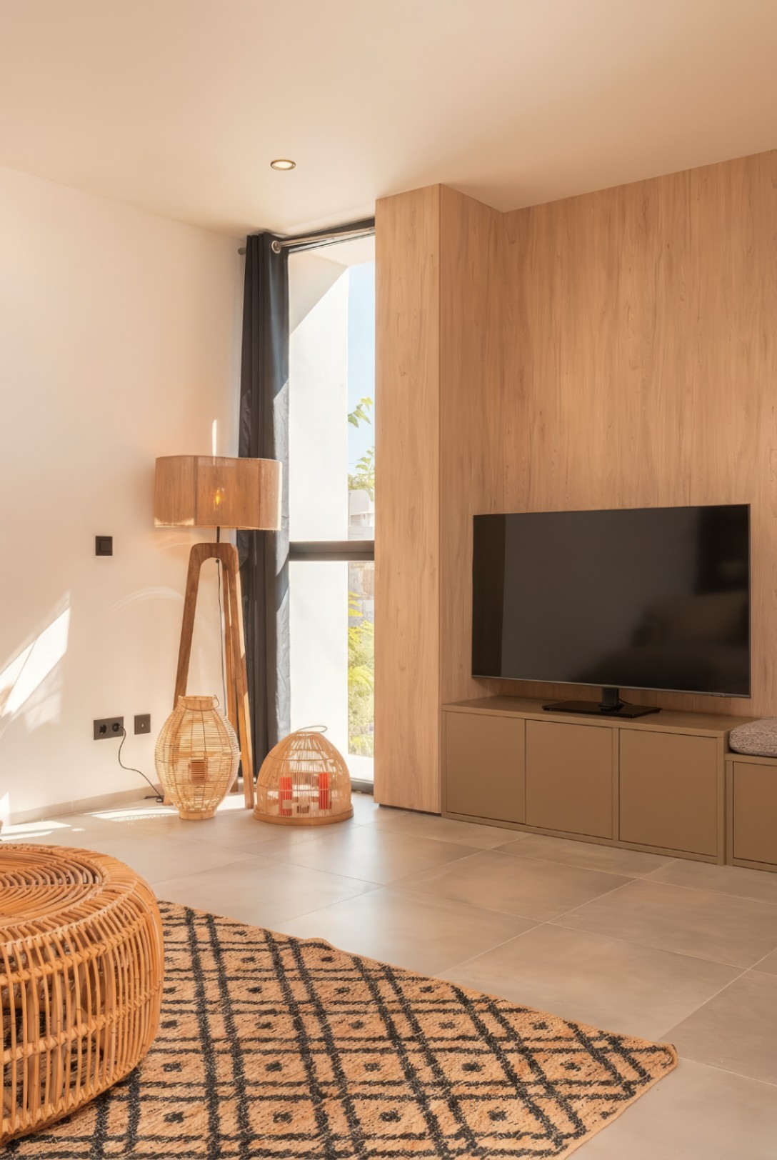 Apartamento de diseño de dos dormitorios con aparcamiento privado en Santa Eulalia