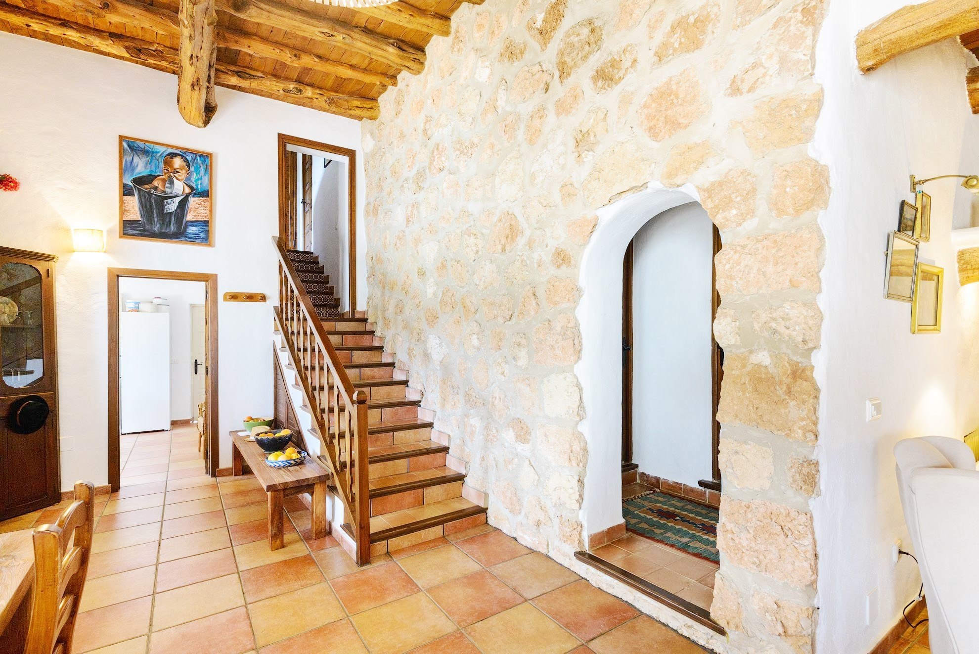Villa amplia y luminosa de estilo tradicional ibicenco con excelentes vistas